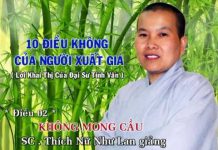 10 Điều Không Của Người Xuất Gia – Không Mong Cầu – Thích Nữ Như Lan 10 dieu khong cua nguoi xuat gia 9