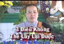 3 Điều Không Thể Lấy Lại Được – Thích Nữ Như Lan 3 dieu khong the lay lai duoc th