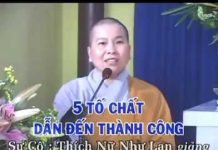 5 Tố Chất Dẫn Đến Thành Công – Thích Nữ Như Lan 5 to chat dan den thanh cong thi