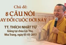 8 Câu Nói Thay Đổi Cuộc Đời Này – Thích Nhật Từ 8 cau noi thay doi cuoc doi nay