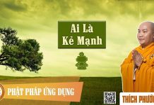 Ai Là Kẻ Mạnh – Thích Phước Tiến ai la ke manh thich phuoc tien