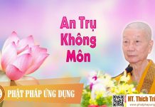 An Trụ Không Môn – Thích Trí Quảng 2016 an tru khong mon thich tri quang