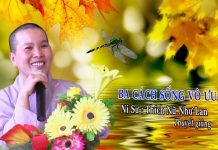 Ba cách sống vô ưu – Thích Nữ Như Lan ba cach song vo uu thich nu nhu