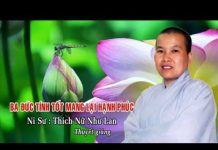 Ba Đức Tính Tốt Mang Lại Hạnh Phúc – Thích Nữ Như Lan ba duc tinh tot mang lai hanh ph