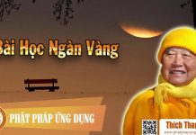 Bài Học Ngàn Vàng – Thích Thanh Từ bai hoc ngan vang thich thanh tu