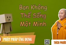 Bạn Không Thể Sống Một Mình (You Can’t Live Alone) – Thích Phước Tiến ban khong the song mot minh you