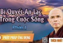 Bí Quyết An Lạc Trong Cuộc Sống 1/2 – Thích Nhất Hạnh bi quyet an lac trong cuoc song