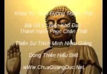 Biến Khổ Đau Thành Hạnh Phúc Chân Thật – Thích Minh Niệm bien kho dau thanh hanh phuc cha