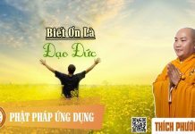 Biết Ơn Là Đạo Đức – Thích Phước Tiến biet on la dao duc thich phuoc t