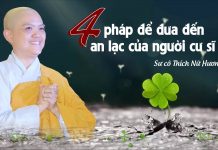 Bốn Pháp An Lạc Cho Người Cư Sĩ Tại Gia – Thích Nữ Hương Nhũ bon phap an lac cho nguoi cu si 1