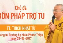 Bốn Pháp Trợ Tu – Thích Nhật Từ bon phap tro tu thich nhat tu