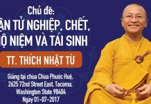 Cận Tử Nghiệp, Chết, Hộ Niệm Và Tái Sinh – Thích Nhật Từ can tu nghiep chet ho niem va ta