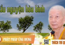 Cầu nguyện hòa bình – Thích Trí Quảng cau nguyen hoa binh thich tri qu
