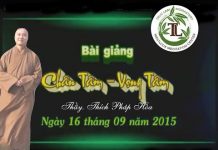 Chân Tâm – Vọng Tâm – Thích Pháp Hòa chan tam vong tam thich phap hoa