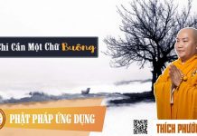 Chỉ Cần Một Chữ BUÔNG (Kt95) – Thích Phước Tiến chi can mot chu buong kt95 thich