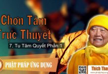 Chơn Tâm Trực Thuyết 7 – Tu Tâm Quyết Phần 1 – Thích Thanh Từ chon tam truc thuyet 7 tu tam qu