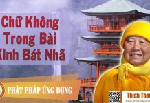 Chữ Không Trong Bài Kinh Bát Nhã – Thích Thanh Từ chu khong trong bai kinh bat nha