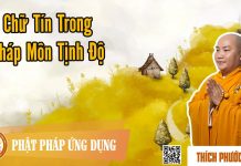Chữ Tín Trong Pháp Môn Tịnh Độ – Thích Phước Tiến chu tin trong phap mon tinh do t
