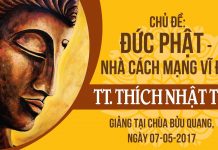 Đức Phật – Nhà Cách Mạng Vĩ Đại – Thích Nhật Từ duc phat nha cach mang vi dai th