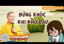 Đừng khóc khi khổ đau – Thích Nhật Từ dung khoc khi kho dau thich nhat