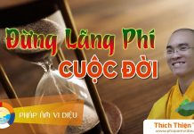 Đừng Lãng Phí Cuộc Đời – Thích Thiện Tuệ dung lang phi cuoc doi thich thi