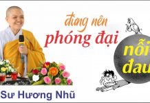 Đừng nên phóng đại nỗi đau – Thích Nữ Hương Nhũ dung nen phong dai noi dau thich