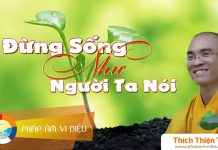Đừng Sống Như Người Ta Nói – Thích Thiện Tuệ dung song nhu nguoi ta noi thich