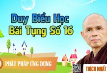 Duy Biểu Học Bài Tụng Số 16 – Thích Nhất Hạnh duy bieu hoc bai tung so 16 thic