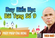 Duy Biểu Học Bài Tụng Số 9 – Thích Nhất Hạnh duy bieu hoc bai tung so 9 thich
