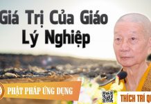 Giá Trị Của Giáo Lý Nghiệp – Thích Trí Quảng gia tri cua giao ly nghiep thich