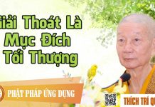 Giải Thoát Là Mục Đích Tối Thượng – Thích Trí Quảng giai thoat la muc dich toi thuon