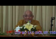 Giới Bồ Tát – Giới Trọng Thứ 1 – Giới Sát Sanh – Thích Minh Thông gioi bo tat gioi trong thu 1 gio
