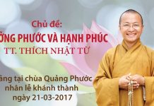Hưởng Phước và Hạnh Phúc – Thích Nhật Từ huong phuoc va hanh phuc thich n
