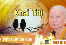 Khai Thị – Thích Trí Quảng khai thi thich tri quang
