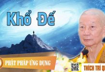 Khổ Đế – Thích Trí Quảng kho de thich tri quang