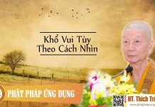 Khổ Vui Tùy Theo Cách Nhìn – Thích Trí Quảng kho vui tuy theo cach nhin thich