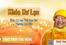 Khóa Hư Lục 12 – Sáu Thời Sám Hối – Nghiệp Căn Mũi – Thích Thanh Từ khoa hu luc 12 sau thoi sam hoi