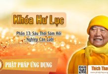 Khóa Hư Lục 13 – Sáu Thời Sám Hối – Nghiệp Căn Lưỡi – Thích Thanh Từ khoa hu luc 13 sau thoi sam hoi