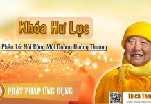 Khóa Hư Lục 16 – Nói Rộng Một Đường Hướng Thượng – Thích Thanh Từ khoa hu luc 16 noi rong mot duon