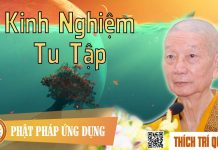 Kinh Nghiệm Tu Tập – Thích Trí Quảng kinh nghiem tu tap thich tri qua