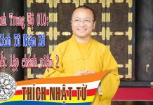 Kinh Trung Bộ 10 (Kinh Tứ Niệm Xứ) – Thiết lập chánh niệm 2 (03/04/2005) – Thích Nhật Từ kinh trung bo 10 kinh tu niem xu 1