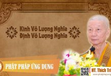 Kinh Vô Lượng Nghĩa, Định Vô Lượng Nghĩa – Thích Trí Quảng kinh vo luong nghia dinh vo luon