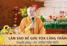 Làm sao để giải tỏa căng thẳng – Thích Viên Giác lam sao de giai toa cang thang t
