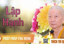 Lập Hạnh – Thích Trí Quảng lap hanh thich tri quang