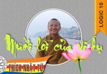 Logic 10: Mười lỗi của ví dụ (31-10-2007) – Thích Nhật Từ logic 10 muoi loi cua vi du 31 1