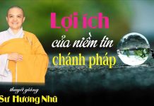 Lợi Ích Của Niềm Tin Chánh Pháp – Thích Nữ Hương Nhũ loi ich cua niem tin chanh phap