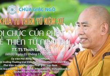 Lời Phật di chúc về thiền Tứ Niệm Xứ – Thích Tâm Đức loi phat di chuc ve thien tu nie