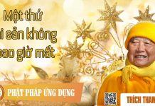 Một Thứ Tài Sản Không Bao Giờ Mất – Thích Thanh Từ mot thu tai san khong bao gio ma