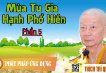 Mùa Tu Gia Hạnh Phổ Hiền phần 5 – Thích Trí Quảng mua tu gia hanh pho hien phan 5