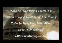 Nghệ Thuật Thanh Lọc Tâm Lý – Thích Minh Niệm nghe thuat thanh loc tam ly thic